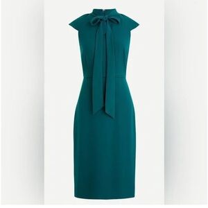 J. Crew tie neck sheath dress